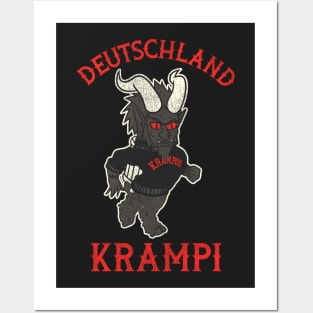 DEUTSCHLAND "DER BEKÄMPFENDE" KRAMPI Mascot Posters and Art